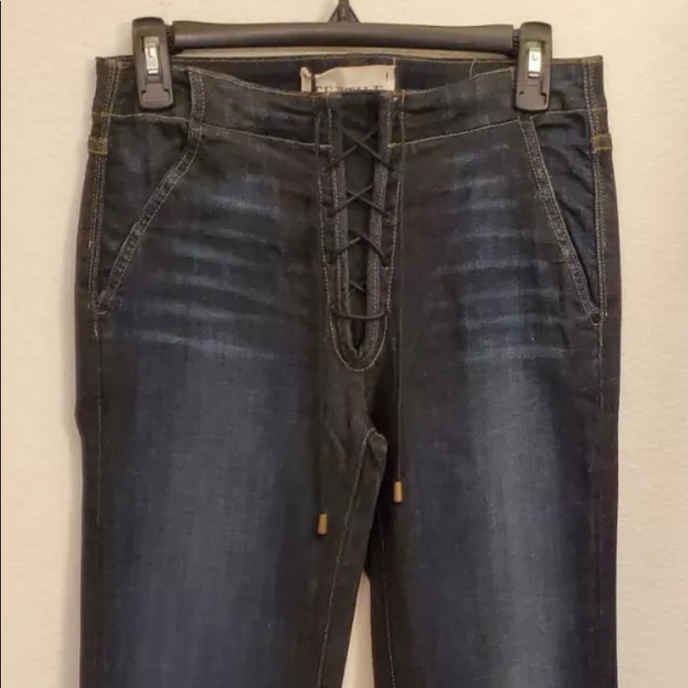 Elizabeth And James Textile Gloria Jeans NWT,  Sexy Lace Up Front, Size 27